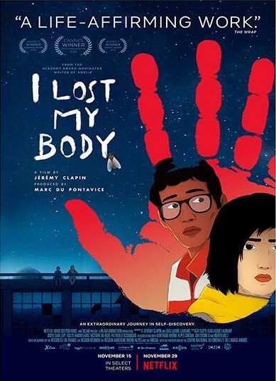 دانلود زیر نویس فارسی انیمیشن بدنم را از دست دادم I Lost My Body 2019